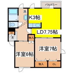 ハイツセピアⅡの物件間取画像